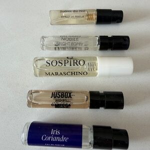 Sweet floral fruity perfume sample